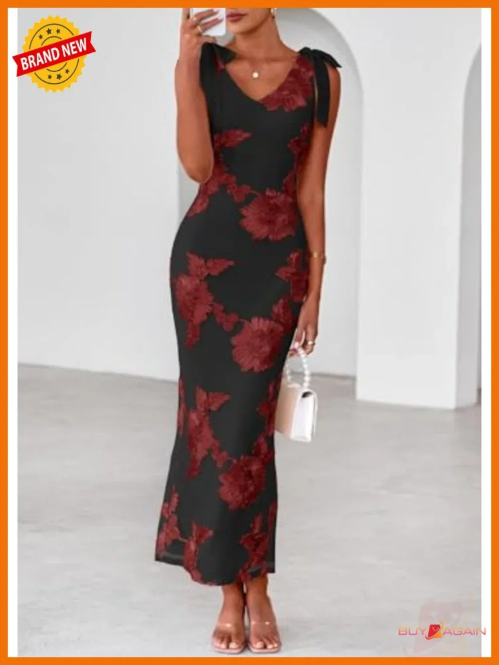 N/A floral embroidered